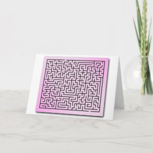 Purple Haze Maze Holiday Card