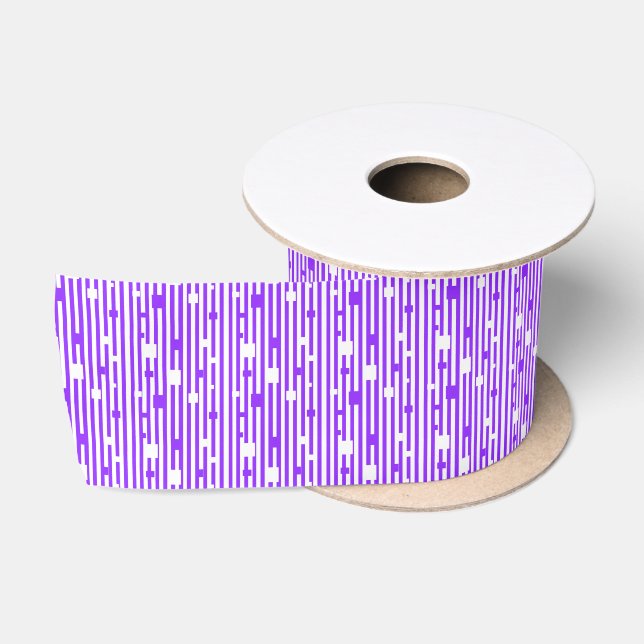Purple Haze Squares Satin Ribbon (Spool)