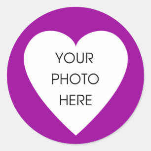 Purple Heart Border Stickers
