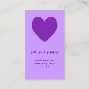 Purple Heart Business Card