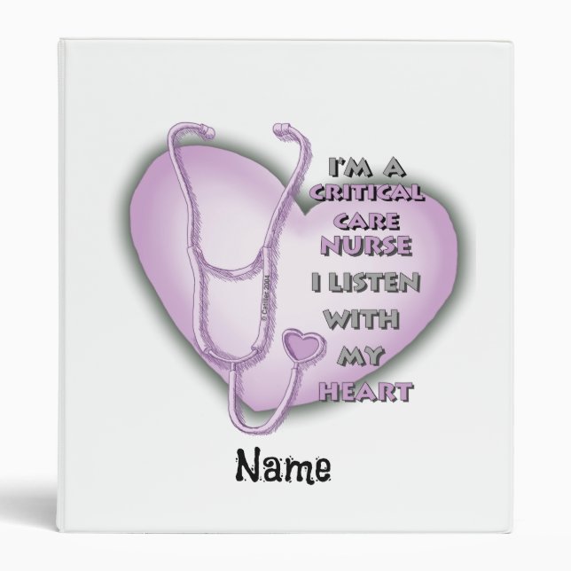 Purple Heart Care Nurse Binder (Front)