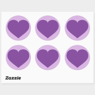 Purple Heart Classic Round Sticker