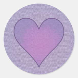 Purple Heart Classic Round Sticker