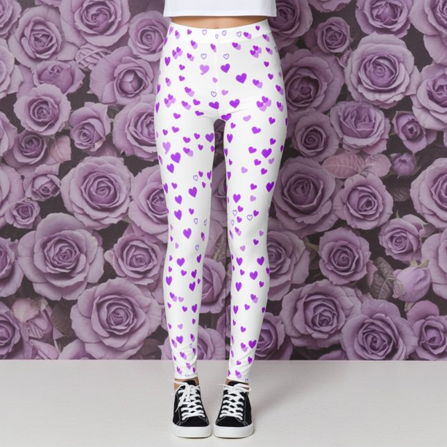 Purple Heart Cluster Leggings (Creator Uploaded)