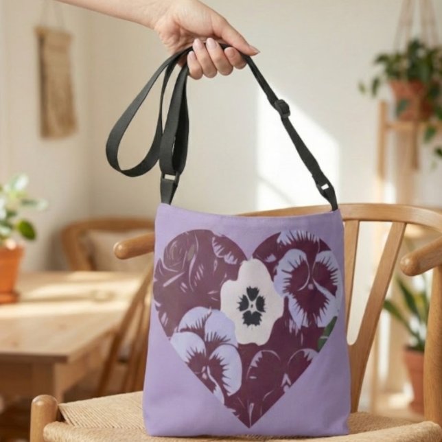 Purple Heart Crossbody Bag  (Creator Uploaded)