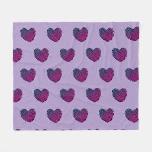 Purple Heart Fleece Blanket