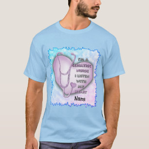 Purple Heart Geriatric Nurse T-Shirt