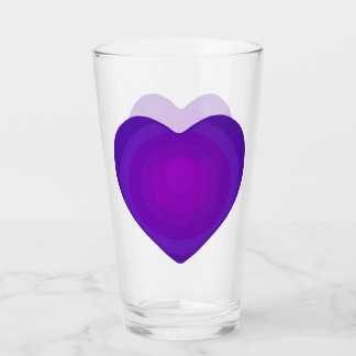 Purple heart Glass