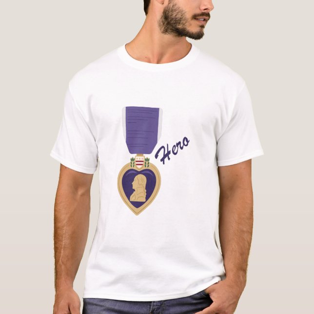 Purple Heart Hero T-Shirt (Front)