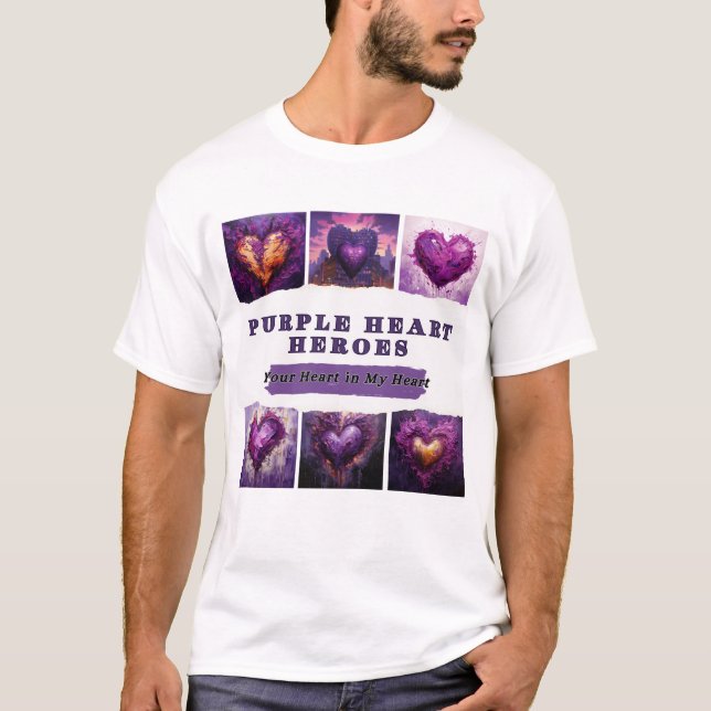 Purple Heart Heroes T-Shirt (Front)