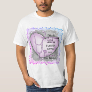 Purple Heart Home Health Care Nurse T-Shirt