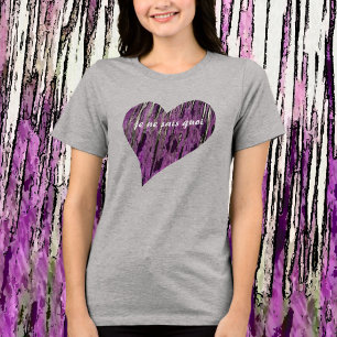 Purple Heart Je Ne Sais Quoi Chic Tri-Blend Shirt