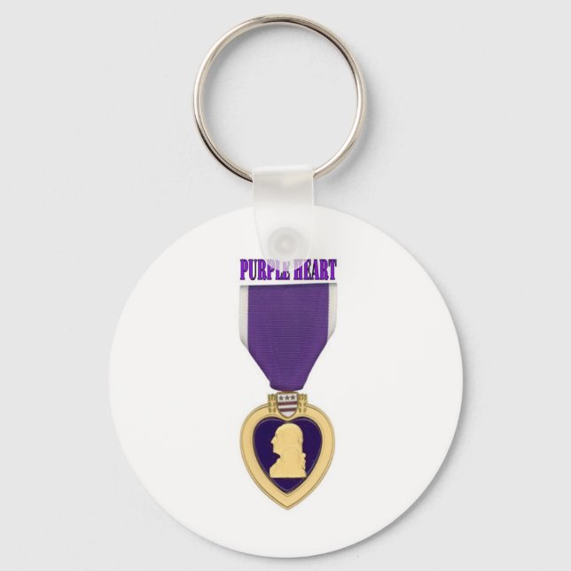 PURPLE HEART KEYCHAIN (Front)