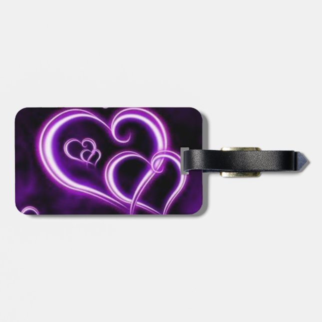 Purple Heart Luggage Tag (Back Horizontal)