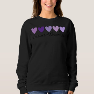 Purple Heart Lupus Awareness Lupus Warrior Sweatshirt