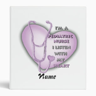Purple Heart Pediatric Nurse Binder