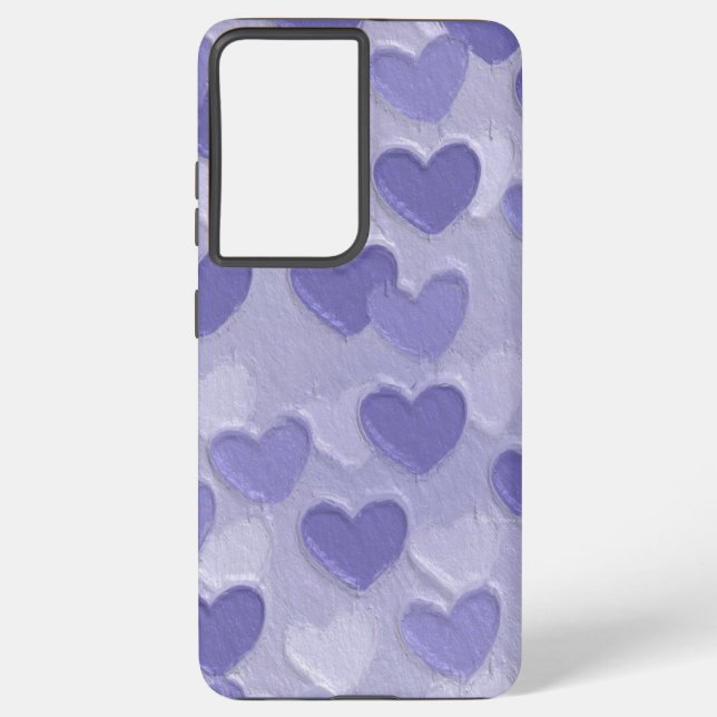 Purple heart phone case | Samsung Galaxy S21 Ultra (Back)