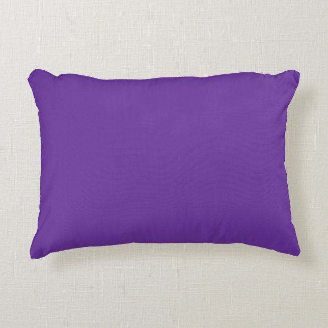 Purple Heart Solid Colour Accent Pillow (Front)