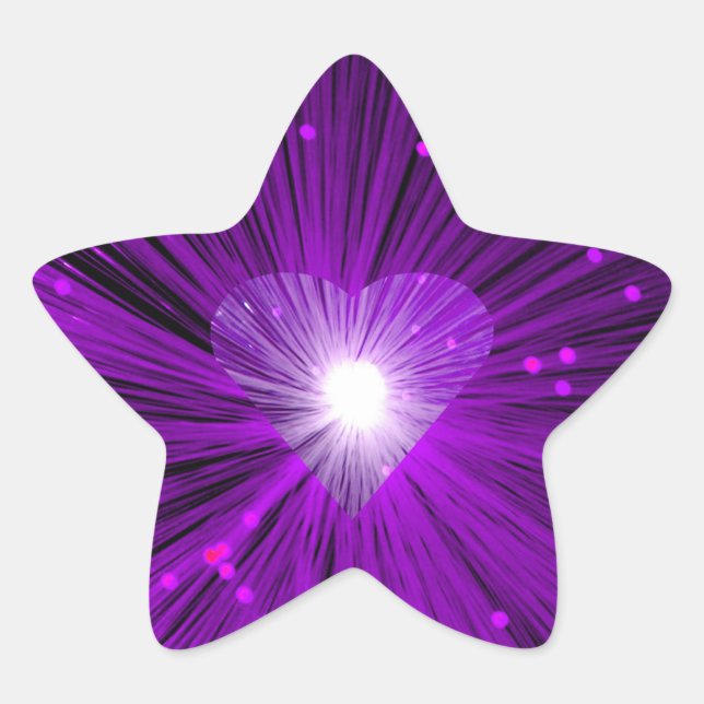 Purple Heart sticker star (Front)