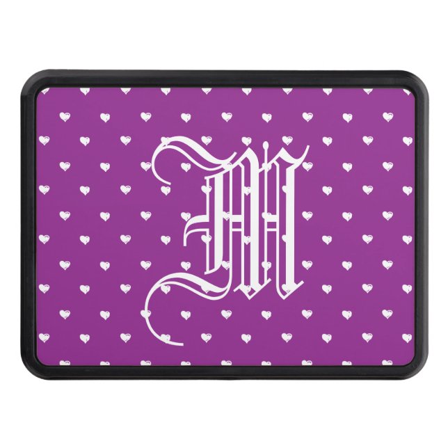 Purple Heart Trailer Hitch Cover (Front)