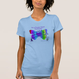 PURPLE HEARTS 4 BUTTERFLIES BELLA TANK