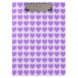 Purple Hearts Clipboard