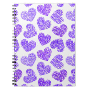Purple hearts Notebook