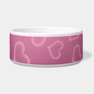 Purple Hearts Pet Bowl