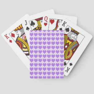 Purple Hearts Playing Cards