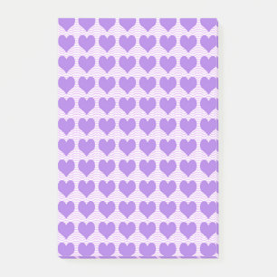 Purple Hearts Post-it Notes