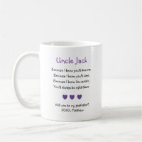 Purple Hearts Will You Be My Godfather Poem Photo