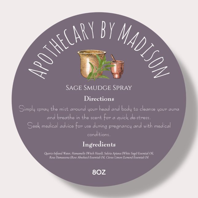 Purple | Herbal Product Ingredient Labels (Creator Uploaded)