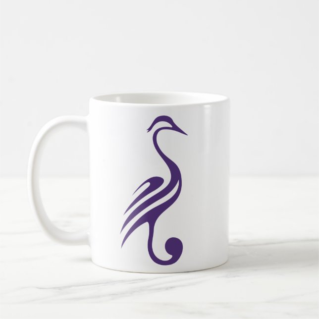 Purple Herons Mug (Left)