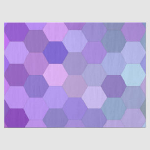 purple hexagon tissue paper