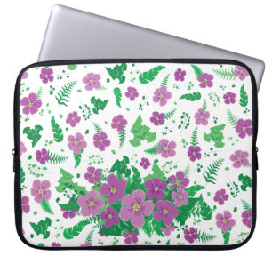 Purple Hibiscus Laptop Sleeve