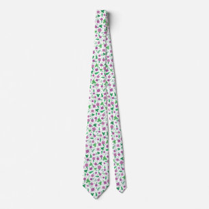 Purple Hibiscus Tie