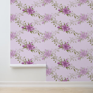 Purple Hibiscus Vine Wallpaper