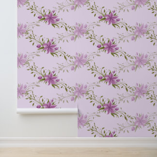 Purple Hibiscus Vine Wallpaper