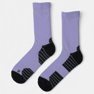 Purple High-Performance Athletic Crew Socks 