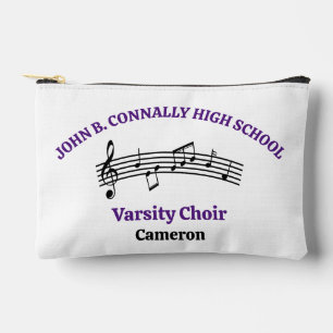 Purple High School Choir Personalized Accessory Pouch