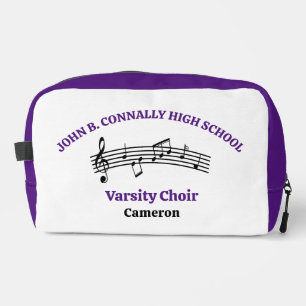 Purple High School Choir Personalized Dopp Kit