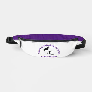 Purple High School Colour Guard Personalized Fanny Pack