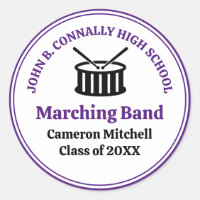 Purple High School Marching Band Custom Party