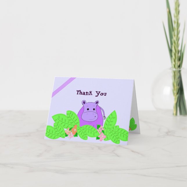 Purple Hippo Thank You (Front)