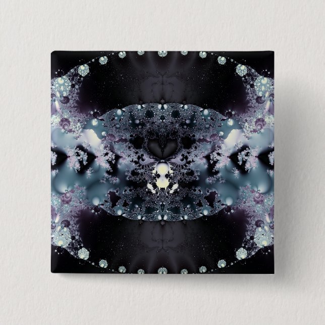 Purple Hole 2 Inch Square Button (Front)