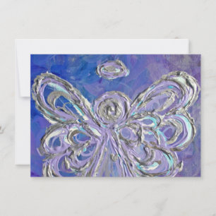 Purple Holiday Angel Custom Invites or Invitations