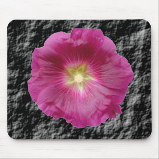 Purple Hollyhock Flower Mousepad