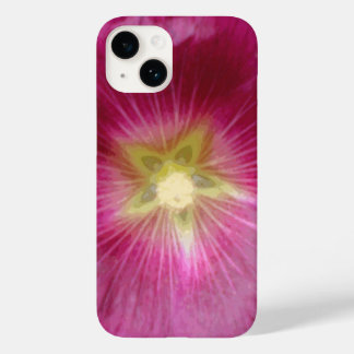 Purple Hollyhocks Case-Mate iPhone 14 Case