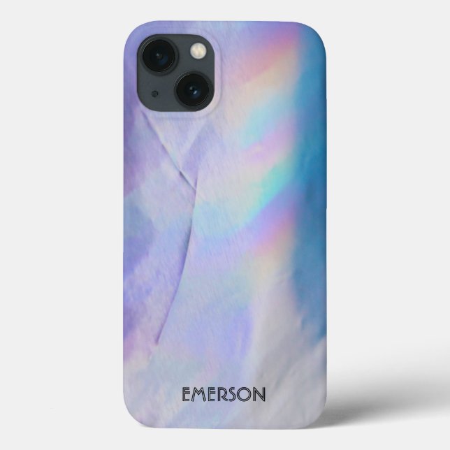 Purple Holographic Foil Rainbow Case-Mate iPhone Case (Back)