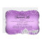 Purple Horse Carriage Princess Sweet 16 Invite
